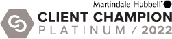 Martindale-Hubbell Client Champion | Platinum | 2022