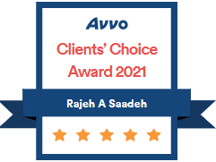 Avvo Clients' Choice Award 2021 | Rajeh A Saadeh