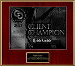 Rajeh Saadeh | Client Champion Platinum Distinction | 2023
